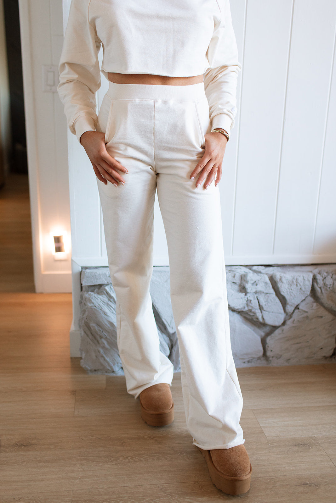 Ivory Wide Leg Pant