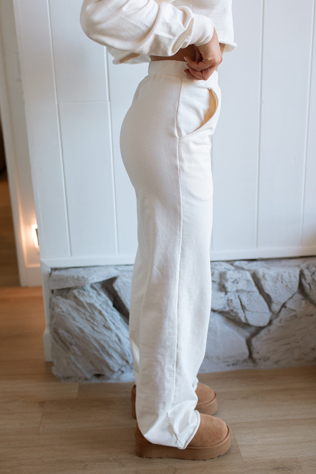 Ivory Wide Leg Pant