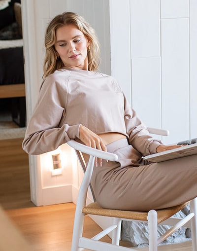 Mocha Dolman Top